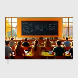Флаг 3D Урок в солнечном классе