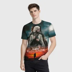 Мужская футболка 3D Главные герои Хищник планета смерти - фото 2