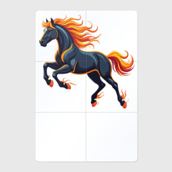 Магнитный плакат 2Х3 Огненная лошадь, символ года 2026