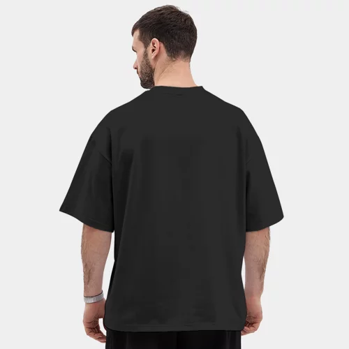 Мужская футболка Oversize хлопок premium Огненная лошадь, символ года 2026 - фото 4