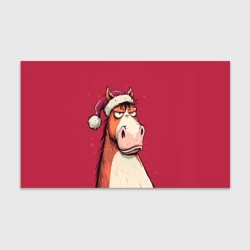 Бумага для упаковки 3D Комичная новогодняя лошадь