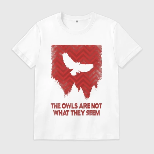 Мужская футболка хлопок The owls are not what they seem