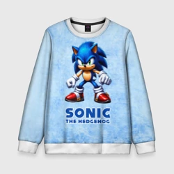 Детский свитшот 3D Sonic - синий ёж