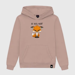 Женская толстовка хлопок Не зли меня - недовольная лисица