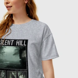 Женская футболка хлопок Oversize Сайлент хилл 2  - фото 2
