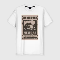 Мужская футболка хлопок Slim Linkin Park постер 