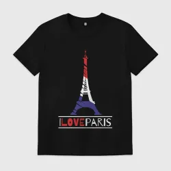 Мужская футболка хлопок Love Paris