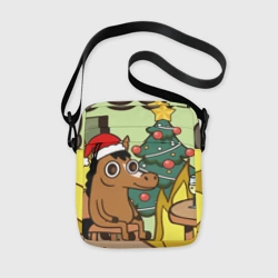 Сумка через плечо 3D Конь среди огня - this is fine