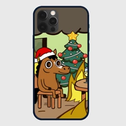 Чехол для iPhone 12 Pro Конь среди огня - this is fine