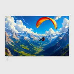 Флаг 3D Полёт над вершинами
