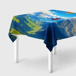 Скатерть 3D Полёт над вершинами