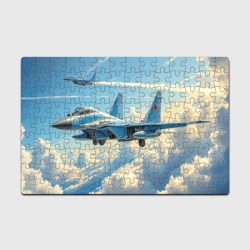 Головоломка Пазл магнитный 126 элементов Истребители в небесной лазури