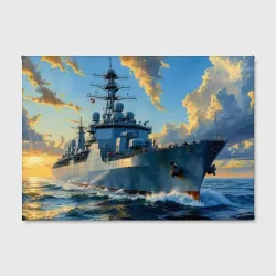 Холст прямоугольный Мощь российского флота - фото 2