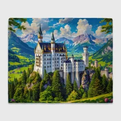 Плед 3D Сказочный Нойшванштайн