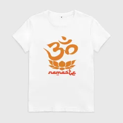 Женская футболка хлопок Namaste yoga