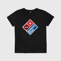 Детская футболка хлопок Deadpool pizza