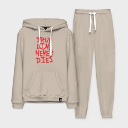 Мужской костюм хлопок с толстовкой Настоящая любовь не умирает