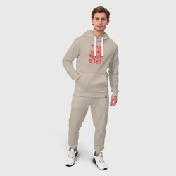 Мужской костюм хлопок с толстовкой Настоящая любовь не умирает - фото 2