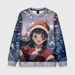 Детский свитшот 3D Санта МаоМао - Монолог Фармацевта