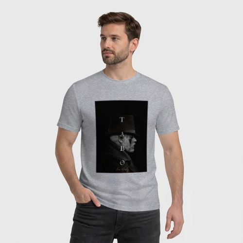 Мужская футболка хлопок с принтом Табу, фото на моделе #1