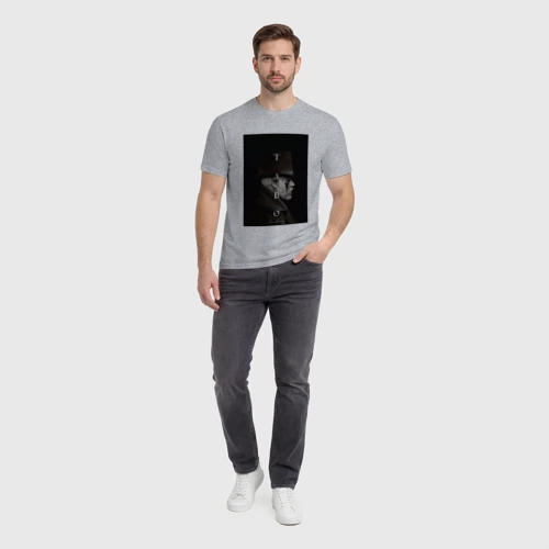 Мужская футболка хлопок с принтом Табу, вид сбоку #3