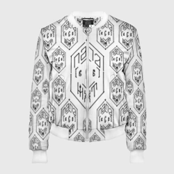 Женский бомбер 3D Папа может всё - чёрная сетка