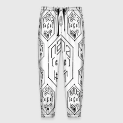 Мужские брюки 3D Папа может всё - чёрная сетка