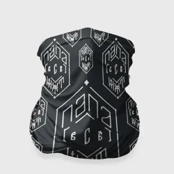 Бандана-труба 3D Папа может всё - белая сетка