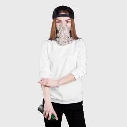 Бандана-труба 3D Папа может всё - красная сетка - фото 2