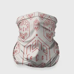 Бандана-труба 3D Папа может всё - красная сетка