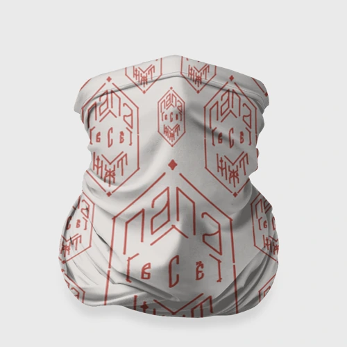 Бандана-труба 3D Папа может всё - красная сетка