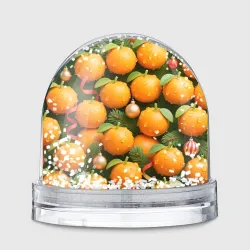 Игрушка Снежный шар Мандариновое настроение