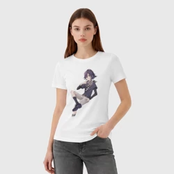 Женская футболка хлопок Данганронпа V3 - Кокичи Ома - Цветной - фото 2