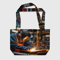 Пляжная сумка 3D Сварочный жар