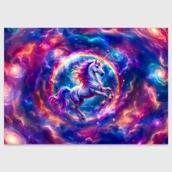 Поздравительная открытка Space Unicorn