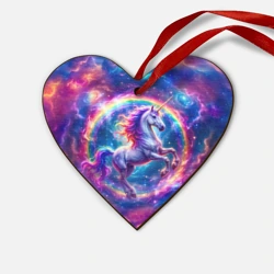 Деревянная игрушка Сердце Space Unicorn