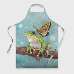 Фартук 3D Лягушка и бабочка