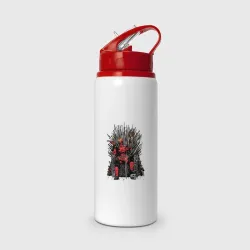 Бутылка для воды с трубочкой Deadpool throne