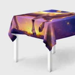 Скатерть 3D Овен под звёздным небом