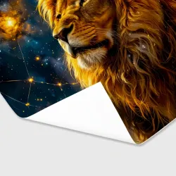 Бумага для упаковки 3D Лев под звездным небом - фото 2