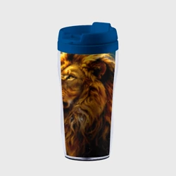 Термокружка-непроливайка Лев под звездным небом