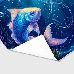 Бумага для упаковки 3D Рыбы симфония глубин - фото 2