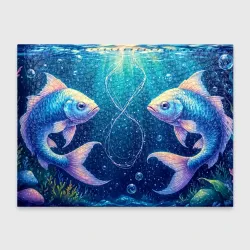 Обложка для студенческого билета Рыбы симфония глубин