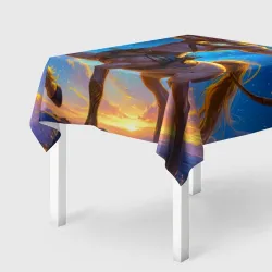 Скатерть 3D Стрелец на звёздном рубеже
