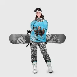 Накидка на куртку 3D Суровый гном в доспехах - фото 2