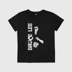 Детская футболка хлопок Bruce Lee fighter