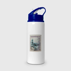 Бутылка для воды с трубочкой Radiohead постер 