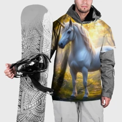 Накидка на куртку 3D Единорог в лучах рассвета