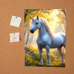 Постер Единорог в лучах рассвета - фото 2