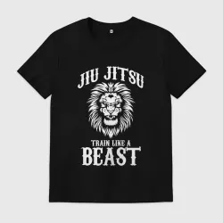Мужская футболка хлопок Jiu jitsu beast
